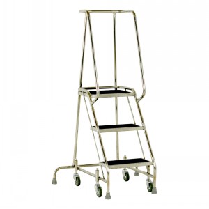 Mobile Access Steps Stainless Steel 3 Tread